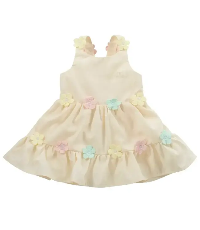 Natini Natini - Jurk bloemen - licht geel