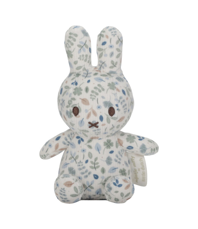 Nijntje - Miffy Nijntje x Little Dutch Knuffel all-over print 15 cm - Lucky Leaves GRS