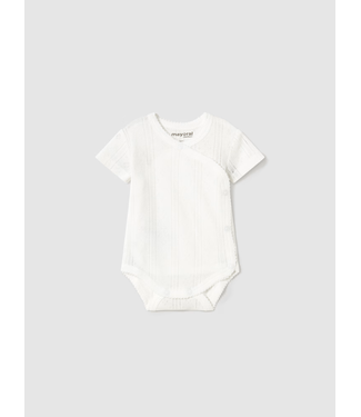 Mayoral Mayoral - Newborn girl openwork bodysuit - White