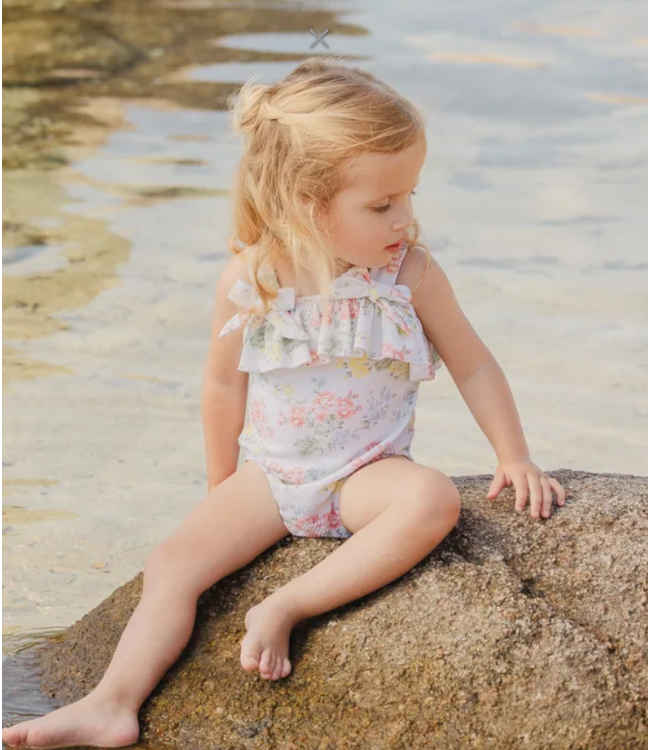 Tartine et Chocolat Tartine et Chocolat - Zwempak ecru bloemen multi