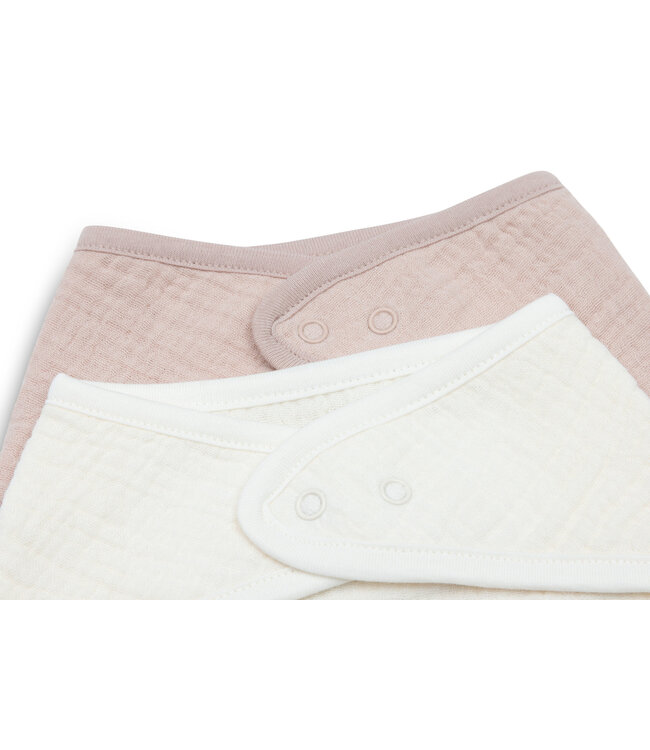 Jollein Jollein - Slab Bandana Hydrofiel Wild Rose/Oatmeal (2pack)
