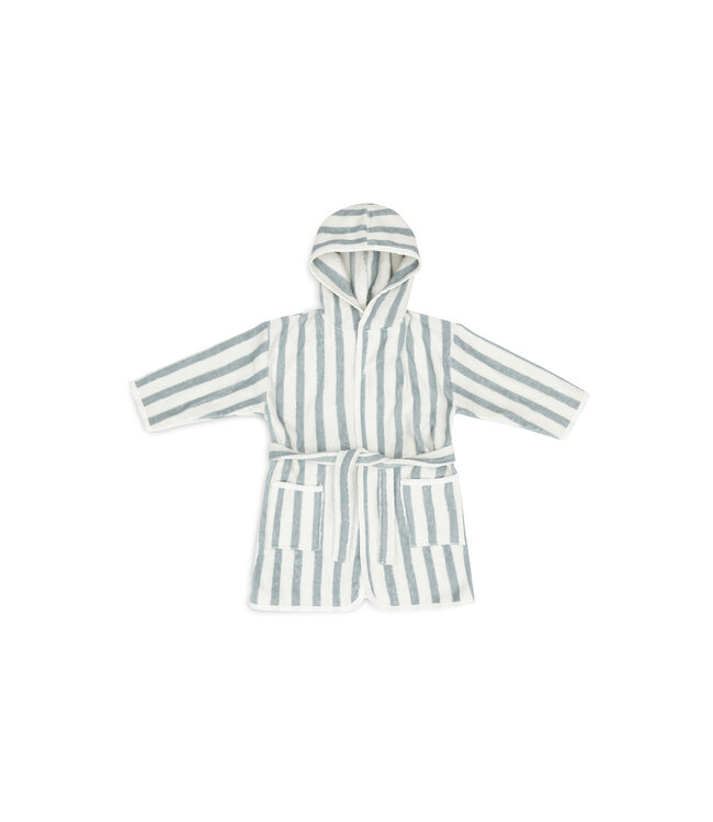 Jollein Jollein - Badjas 1-2 year Stripe Terry Sea Green GOTS
