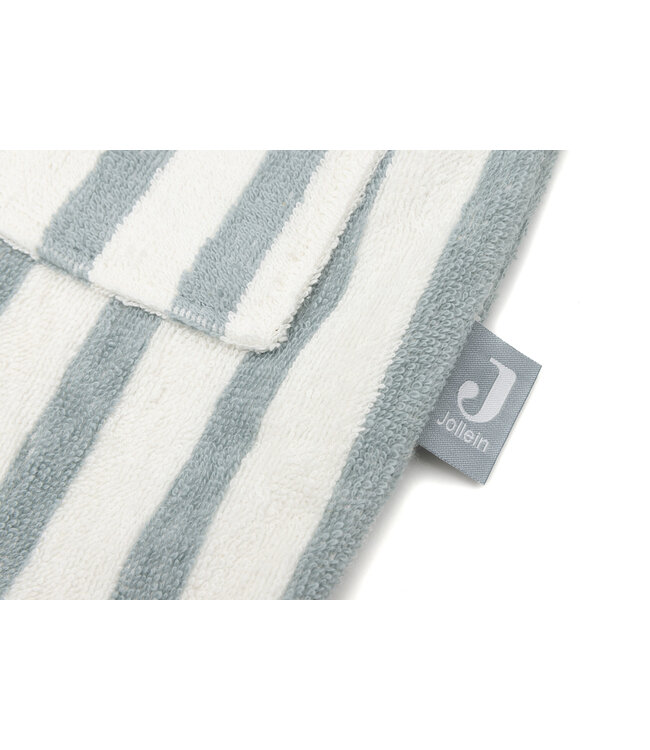 Jollein Jollein - Badjas 1-2 year Stripe Terry Sea Green GOTS