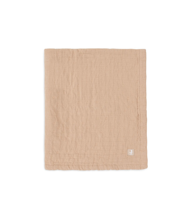 Jollein Jollein - Deken Hydrofiel 75x100cm Jacquard Biscuit GOTS