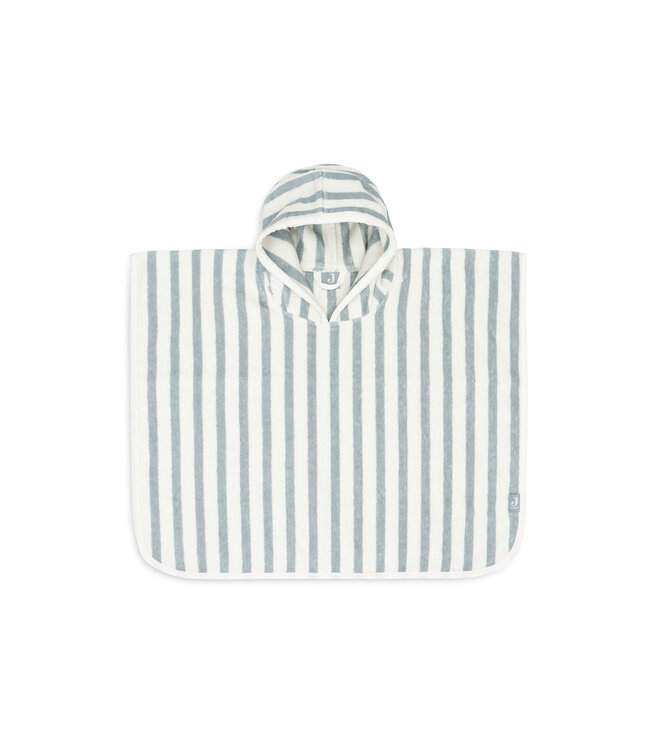 Jollein Jollein - Badponcho Stripe Terry Sea Green GOTS