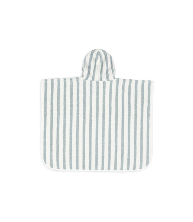 Jollein Jollein - Badponcho Stripe Terry Sea Green GOTS
