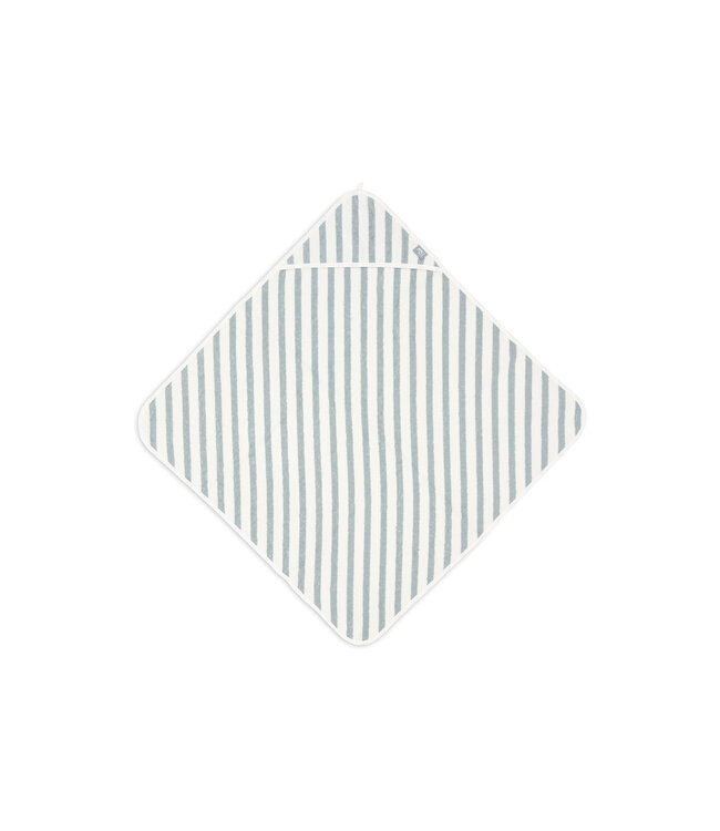 Jollein Jollein - Badcape 75x75cm Stripe Terry Sea Green GOTS