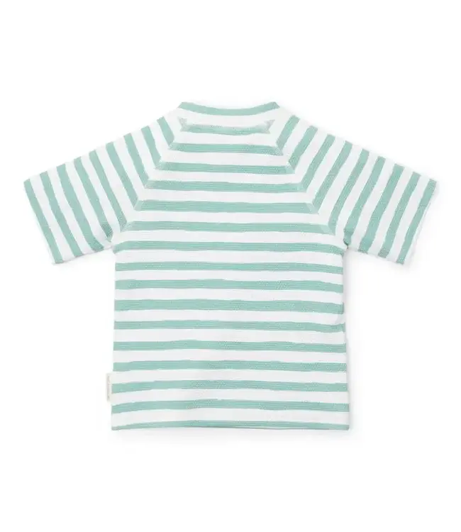 Little Dutch Little Dutch - Zwemshirt korte mouwen Stripes Surf Blue