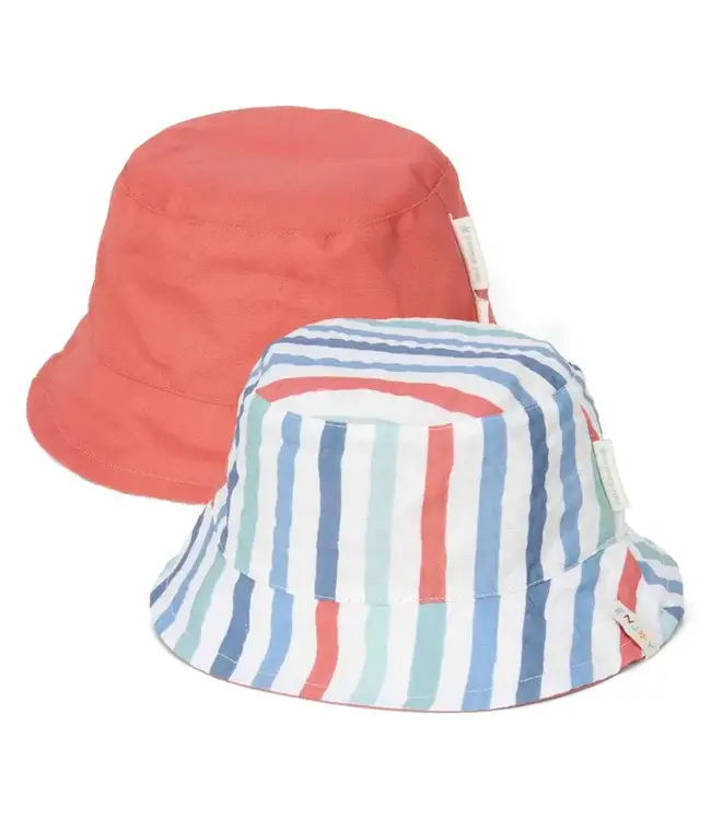 Little Dutch Little Dutch - Bucket hat omkeerbaar Stripes Multi-colour