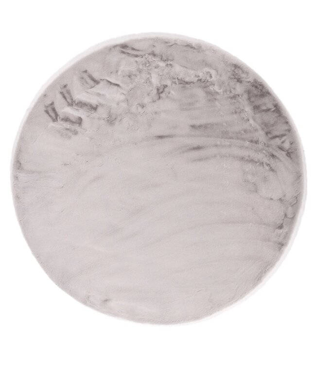 Karpi Karpi - Tapijt Rond Lichtgrijs (21), 160 Cm