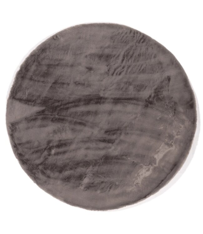 Karpi Karpi - Tapijt Rond Grijsbruin (23), √ò80 Cm