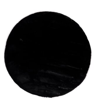 Karpi Karpi - Tapijt Rond Zwart (25), 120 Cm