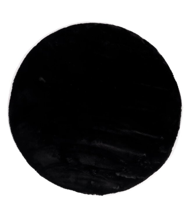 Karpi Karpi - Tapijt Rond Zwart (25), √ò80 Cm