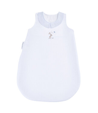 Theophile & Patachou Théophile & patachou - Blue Garden Party - Zomer Slaapzak 60cm  kraag- Gewafeld