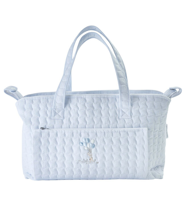 Theophile & Patachou Théophile & patachou - Blue Garden Party - Verzorgingstas + waskussen - Gewatteerd