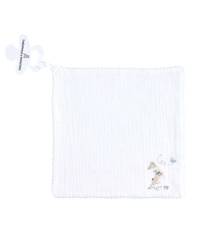 Theophile & Patachou Théophile & patachou - Blue Garden Party - Speenhouder vierkant tetra