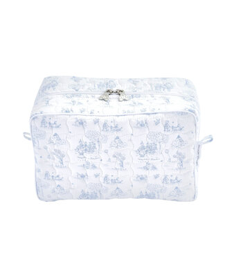 Theophile & Patachou Théophile & patachou - Blue Garden Party - Rechthoekig toilettas  - Gewatteerd gedrukt