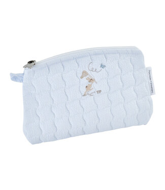 Theophile & Patachou Théophile & patachou - Blue Garden Party - Platte tas - Gewatteerd Geborduurd