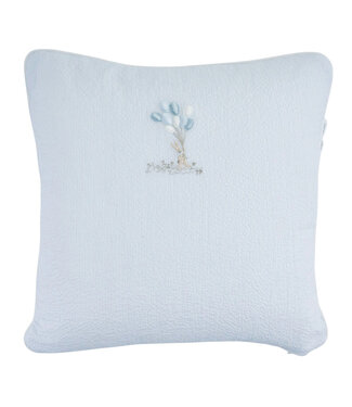Theophile & Patachou Théophile & patachou - Blue Garden Party - Kussen geborduurd - Lijnen