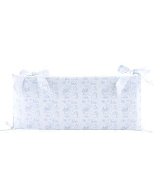 Theophile & Patachou Théophile & patachou - Blue Garden Party - Bedbeschermer 60cm - Katoen (60x60x60cm) H:30cm gedrukt