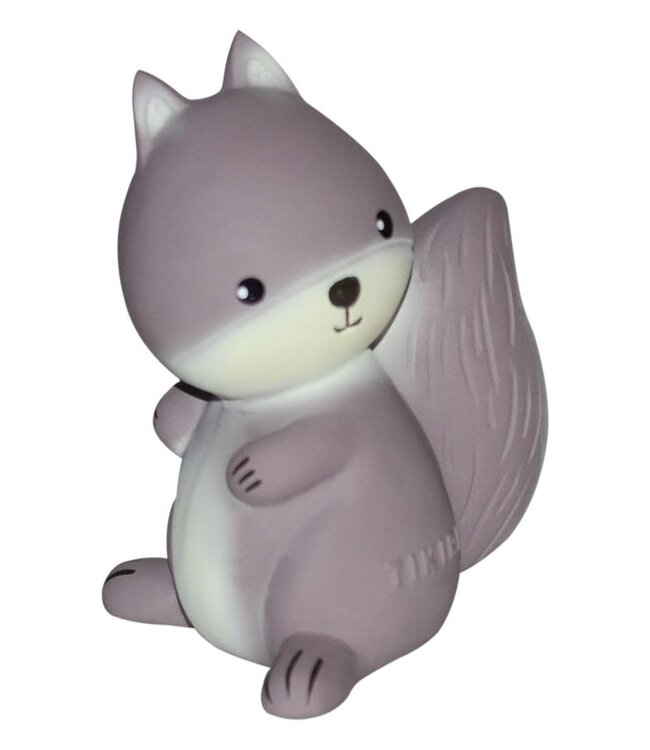 Tikiri Tikiri - BIJTRING - MIJN EERSTE BOSDIERTJE / EEKHOORN , in natuurlijk rubber, 0+