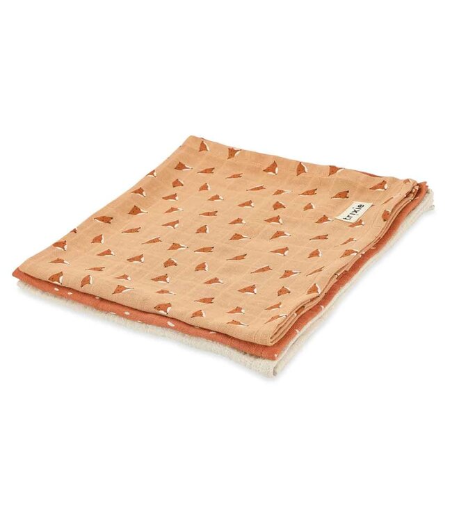 Trixie Trixie - Tetra doeken 3-pack mix | 55x55cm - Fierce Fox
