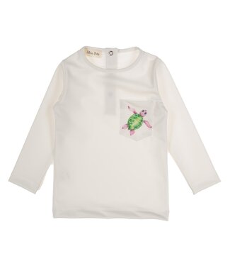 Meia Pata Meia Pata - Boys Turtles Lycra Rashguard - White Lilac