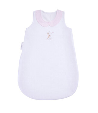 Theophile & Patachou Théophile & patachou - Pink Garden Party - Zomer Slaapzak 60cm kraag- Gewafeld