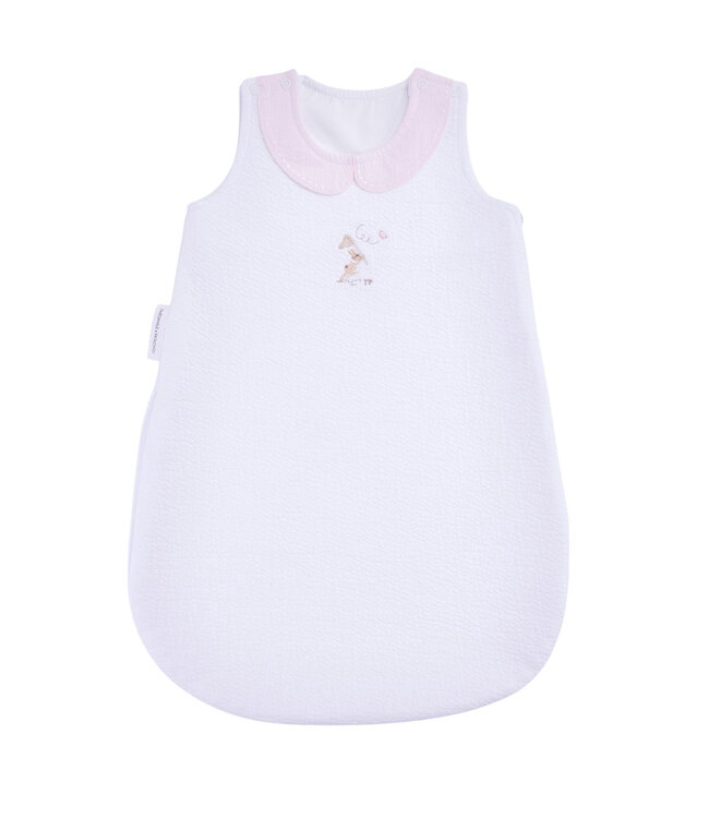 Theophile & Patachou Théophile & patachou - Pink Garden Party - Zomer Slaapzak 60cm kraag- Gewafeld