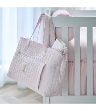 Theophile & Patachou Théophile & patachou - Pink Garden Party - Verzorgingstas + waskussen - Gewatteerd