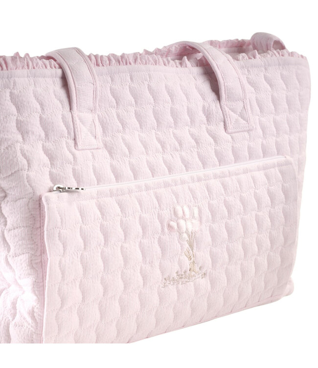 Theophile & Patachou Théophile & patachou - Pink Garden Party - Verzorgingstas + waskussen - Gewatteerd