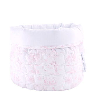 Theophile & Patachou Théophile & patachou - Pink Garden Party - Verzorgingsmand rond - Gewatteerd gedrukt