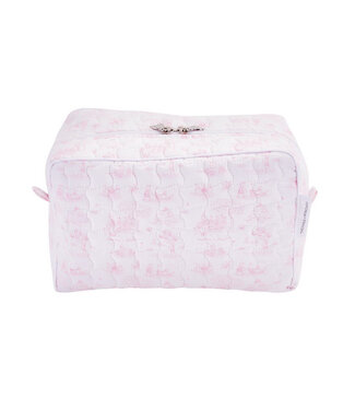 Theophile & Patachou Théophile & patachou - Pink Garden Party - Rechthoekig toilettas  - Gewatteerd gedrukt