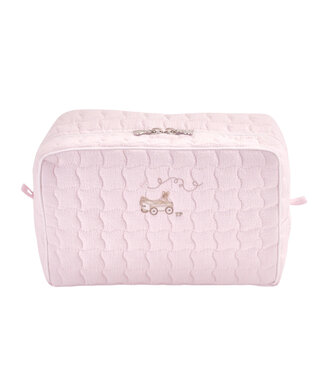 Theophile & Patachou Théophile & patachou - Pink Garden Party - Rechthoekig toilettas  - Gewatteerd