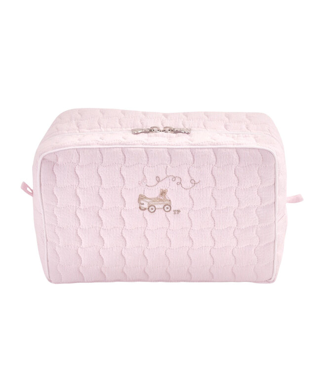 Theophile & Patachou Théophile & patachou - Pink Garden Party - Rechthoekig toilettas  - Gewatteerd
