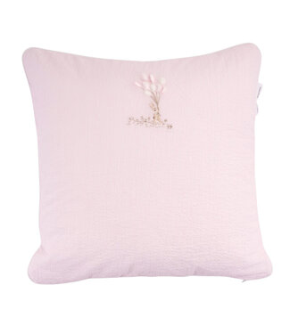 Theophile & Patachou Théophile & patachou - Pink Garden Party - Kussen geborduurd - Lijnen