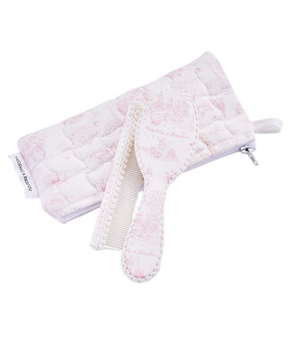 Theophile & Patachou Théophile & patachou - Pink Garden Party - Borstel en kam - bedrukt + zakje