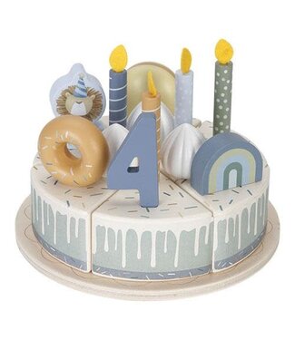 Little Dutch Toys Little Dutch Toys - LD Verjaardagstaart blauw FSC