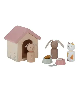 Little Dutch Toys Little Dutch Toys - Aanvulset poppenhuis - huisdieren FSC