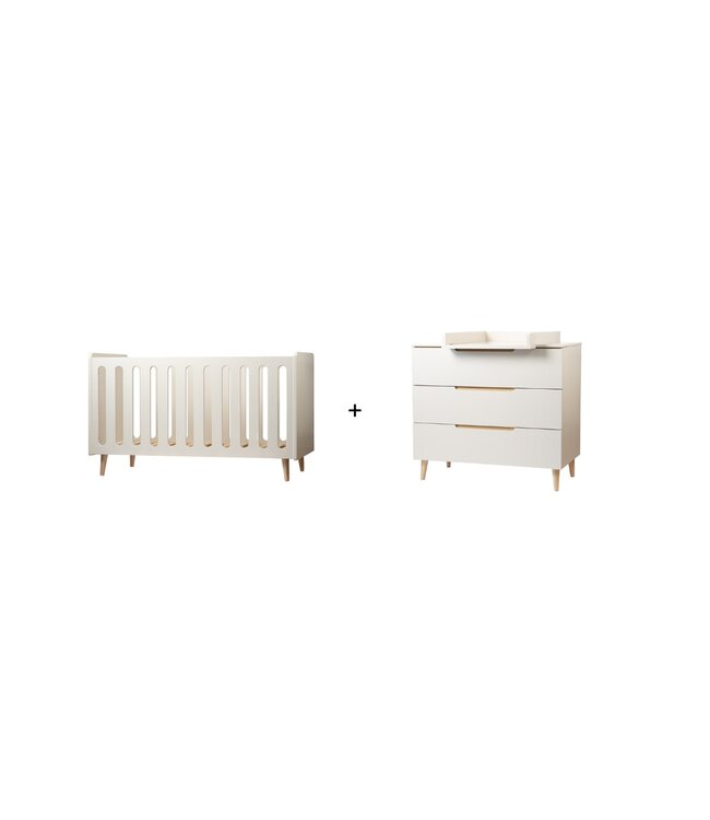 Pericles Pericles - Duo Pack Bed 60X120 + Commode Nomad Dune Beige