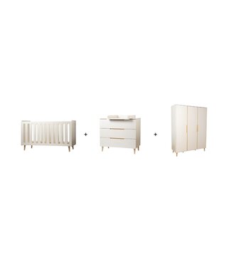 Pericles Pericles - Trio Pack Bed 70X140 + Commode + Kast 3-D Nomad Dune Beige