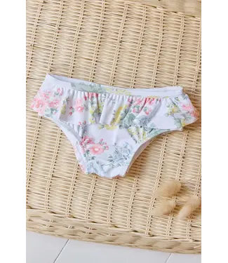 Tartine et Chocolat Tartine et Chocolat - Zwembroek meisje - Ecru bloemenprint