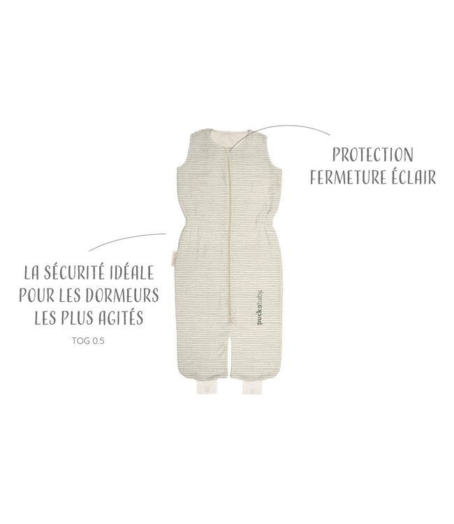 Puckababy Puckababy - The Bag Kidz > 2.5 Y | 130 CM - Cotton - Green Stripes