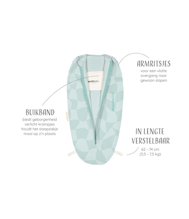 Puckababy Puckababy - The Original - Mini 3/6 M - Cute Cubes - Cotton