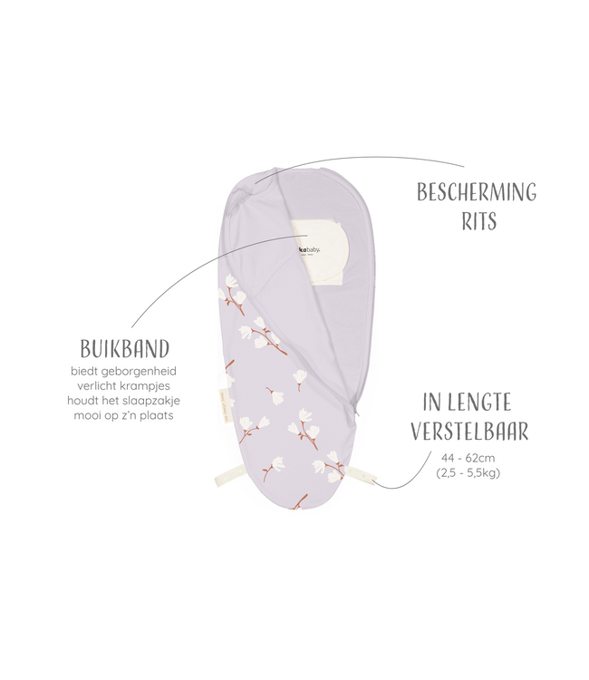 Puckababy Puckababy - The Original - Piep - 0/3 M - Cotton - White Magnolia