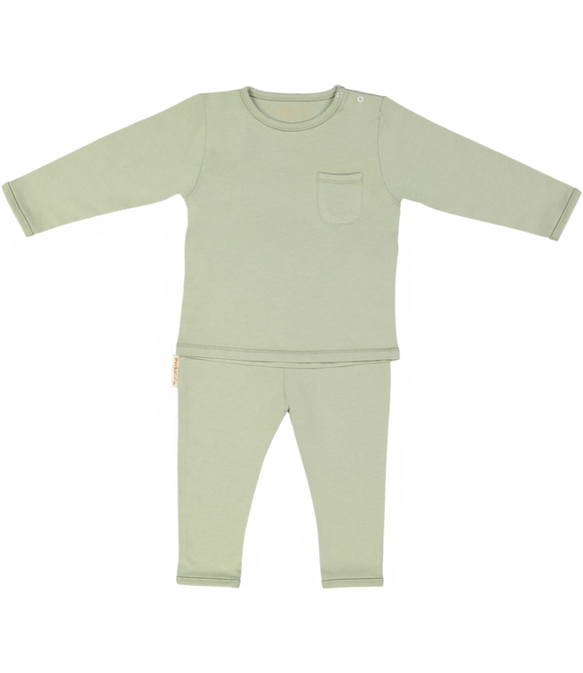 Puckababy Puckababy - Pajamas 6-12M - Cotton - Olive