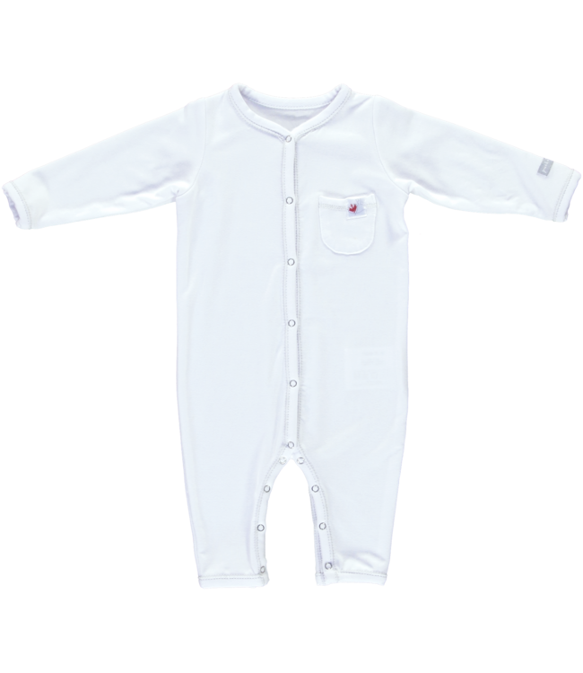 Puckababy Puckababy - Sleepsuit 3-6M - Tencel - White