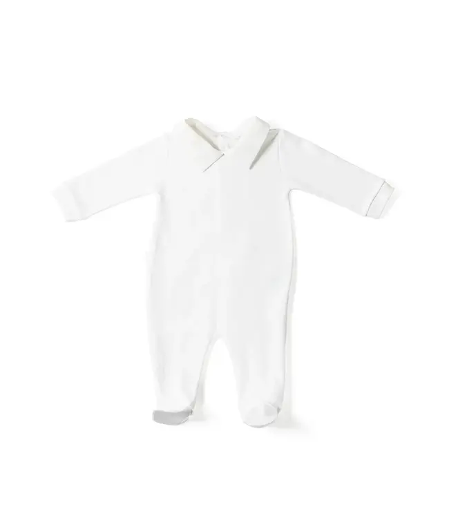 Living Nature Living Nature - Babypakje wit met jongenskraag