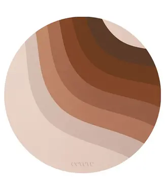 Eeveve Eeveve - 12x Coaster Retro Lines - Brown