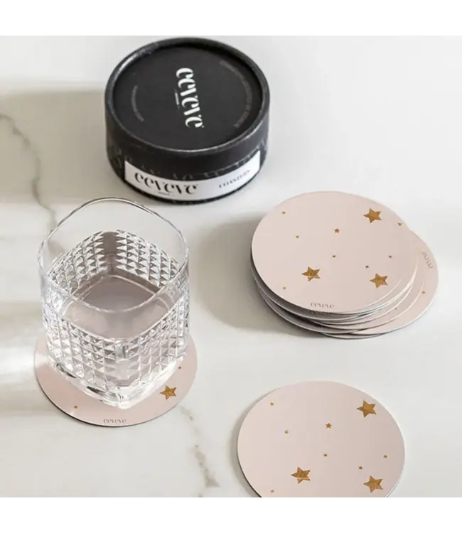Eeveve Eeveve - 12x Coaster Stars - Almond
